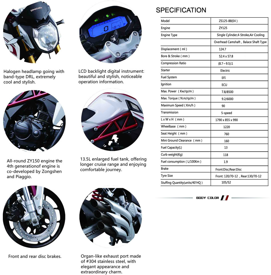 ZONGSHEN BREAKOUT (ZS125-88) EURO 4 